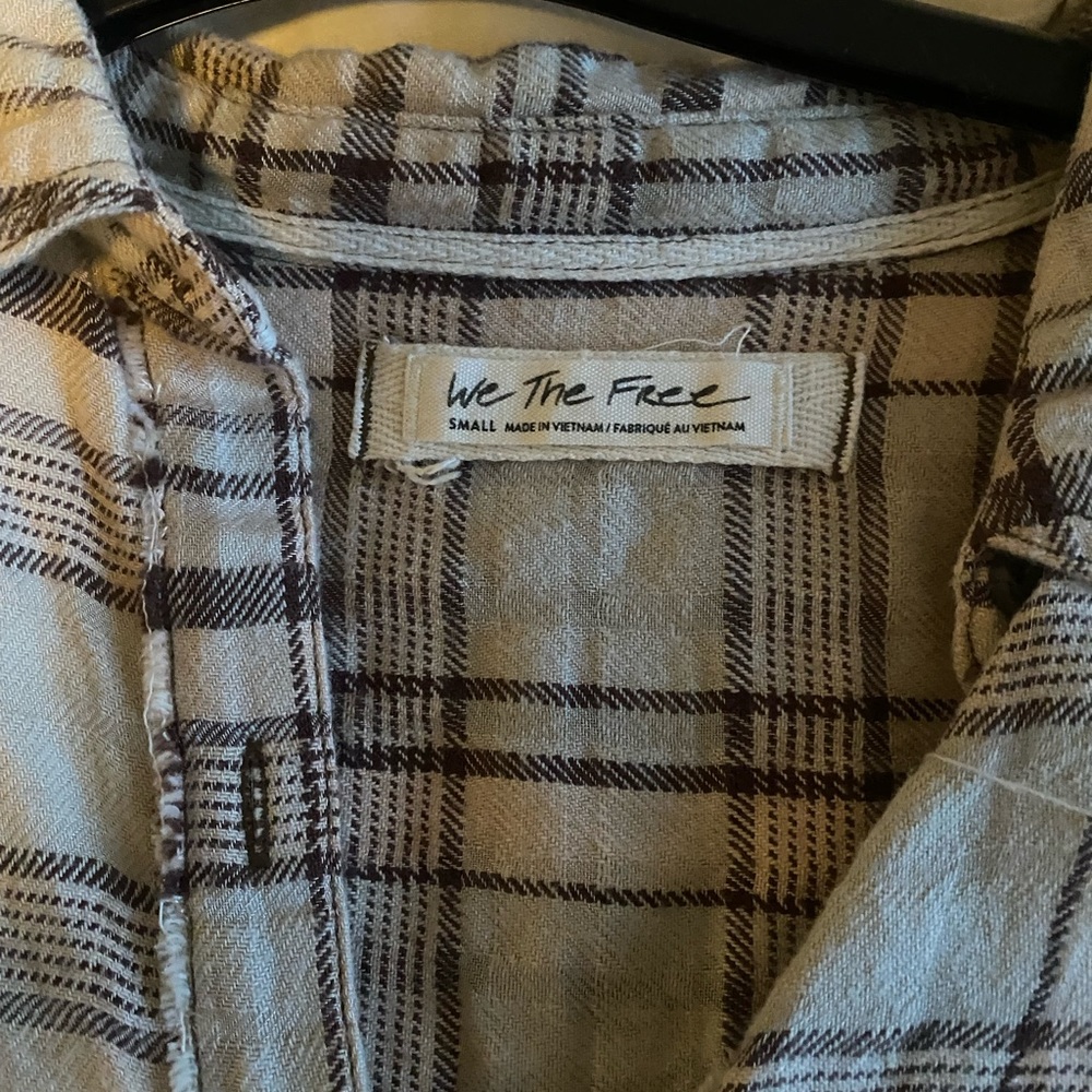 Free People Mary Anne Plaid Buttondown - Picture 6 of 9